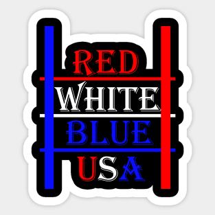 The Red White And Blue Sticker